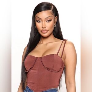 Fashion Nova Chic Brown Corser